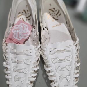 Sam & Libby White Espadrille Loafers